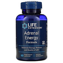 Наднирники, енергетична формула, Adrenal Energy, Life Extension, 60 кап.