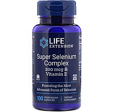 Селен з вітаміном Е, Super Selenium, Life Extension, комплекс, 100 капсул
