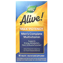 Мультивітаміни для чоловіків, Men's Complete Multivitamin, Nature's Way, 90 таблеток
