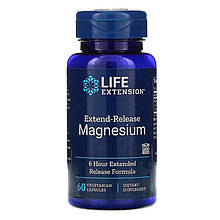 Магній, Magnesium, Life Extension, 60 капсул