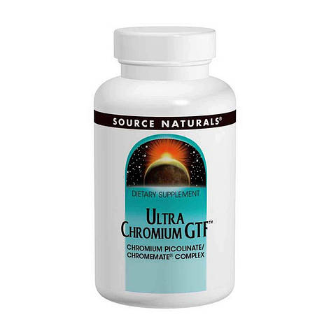 Хром ультра, Ultra Chromium GTF, Source Naturals, 200 мкг, 120 таблеток, фото 1