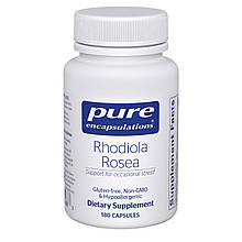 Родіола рожева, Rhodiola Rosea, Pure Encapsulations, для помірного випадкового фізичного стресу і дискомфорту, 180 капсул