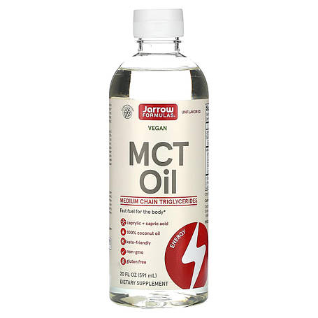 Олія MCT для схуднення, MCT Oil, Jarrow Formulas, 591 мл, фото 1