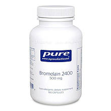 Бромелайн 2400, Bromelain, Pure Encapsulations, 500 мг, 180 капсул