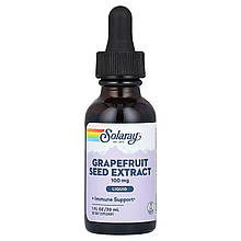 Екстракт насіння грейпфрута, Grapefruit Seed Extract, Solaray, 100 мг, 30 мл
