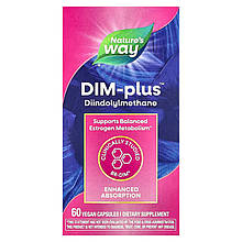 ДІМ плюс, метаболізм естрогенів, DIM-Plus, Nature's Way, 60 вегетаріанських капсул