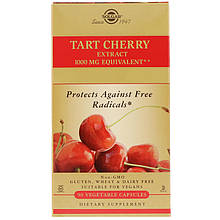 Екстракт дикої вишні (Tart Cherry), Solgar, 1000 мг, 90 вегетаріанських капсул