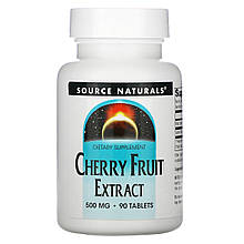 Екстракт дикої вишні (Cherry Fruit), Source Naturals, 500 мг, 90 таб.