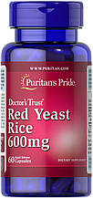 Червоний дріжджовий рис, Red Yeast Rice, Puritan's Pride, 600 мг, 60 капсул