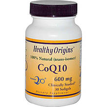 Коензим Q10, Healthy Origins, Kaneka Q10 (CoQ10), 600 мг, 30 капсул