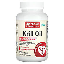 Масло криля, Krill Oil, Jarrow Formulas, 300 мг, 120 гелевих капсул