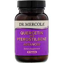 Кверцетин і птеростільбен, Quercetin and Pterostilbene, Dr. Mercola, 60 капсул