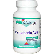 Пантотенова кислота (Pantothenic Acid), Nutricology, 90 капсул