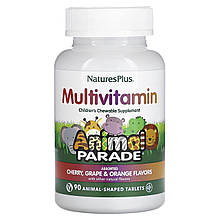 Мультивітаміни та мінерали для дітей, Multi-Vitamin & Mineral Supplement, Nature's Plus, з різними смаками, 90 таблеток у формі