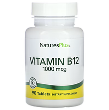 Вітамін В-12, Vitamin B-12, Nature's Plus, 1000 мкг, 90 таблеток