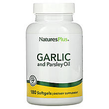 Часник і петрушка (масло), Garlic and Parsley Oil, Nature's Plus, 180 гелевих капсул