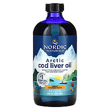 Риб'ячий жир з печінки тріски (апельсин), Cod Liver Oil, Nordic Naturals, арктичний, 473 мл.