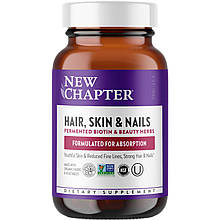Вітаміни для нігтів, волосся та шкіри, Perfect Hair, Skin & Nails, New Chapter, 30 вегетаріанських капсул