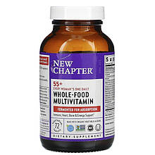 Мультивітаміни для жінок 55+, Every Woman's 55+ Multivitamin, New Chapter, 1 на день, 72 вегетаріанських таблеток