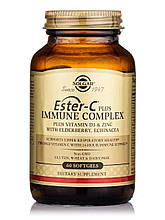 Естер С плюс комплекс для імунітету, Ester-C Plus Immune Complex, Solgar, 60 гелевих капсул