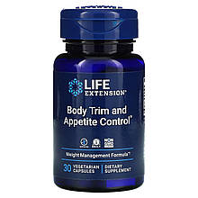 Зниження ваги та контроль апетиту, Body Trim and Appetite Control, Life Extension, 30 вегетаріанських капсул