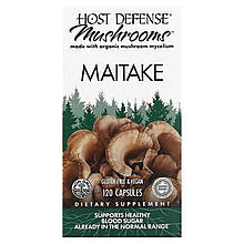 Майтаке, Maitake, Host Defense, Mushrooms, 120 капсул