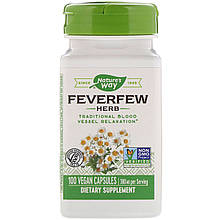 Піретрум дівочий, Feverfew Herb, Nature's Way, 380 мг, 100 веганських капсул