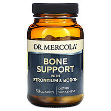 Підтримка кісток, стронцій та бор, Bone Support with Strontium and Boron, Dr. Mercola, 60 капсул
