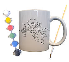 Набір для творчості кружка розмальовка З Днем Святого Валентина 330 мл біла (КР0067)