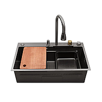Кухонная мойка из нержавейки врезная под столешницу многофункциональная раковина для кухни