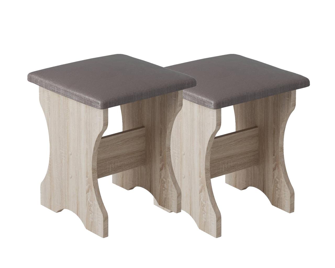 2 табурета (комплект) 35х35х44 см / mebelservice  / Дуб Сонома, фото 1