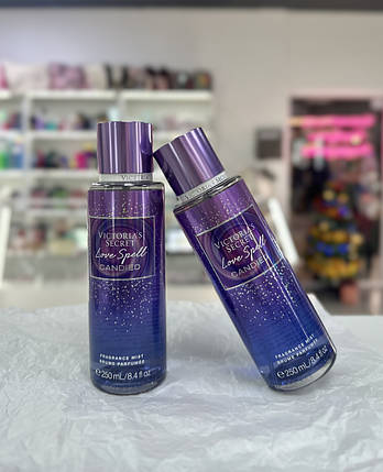 Парфумований спрей для тіла Victorias Secret Love Spell Candied Fragrance Mist 250ml, фото 3