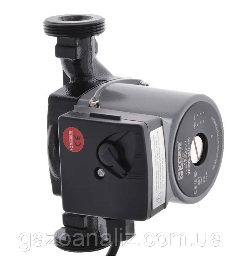 Насос циркуляційний Koer KP.GRS-25/6-180 (з кабелем та гайками) (KP0249)