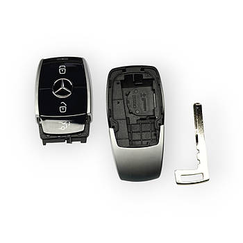 Корпус ключа Mercedes на 3 кнопки чорний, W213