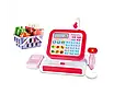 Набір для рольових ігор магазин підсвічування сканер Дитячий касовий апарат калькулятор і звук мікрофон кнопки продуктів, фото 7