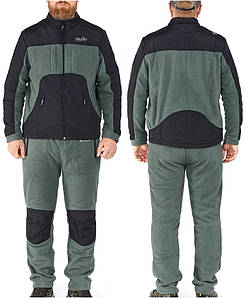 Флісовий костюм Norfin Polar Line 2 Gray, M (48-50) | Теплий дихаючий комплект для риболовлі, полювання і активного відпочинку