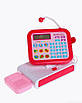 Набір для рольових ігор магазин підсвічування сканер Дитячий касовий апарат калькулятор і звук мікрофон кнопки продуктів, фото 4