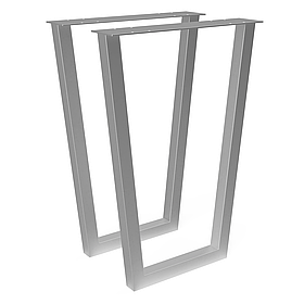 Комплект опор для столу з металу 500×100 мм, H 730 мм 2 шт Сатин