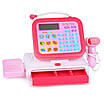 Набір для рольових ігор магазин підсвічування сканер Дитячий касовий апарат калькулятор і звук мікрофон кнопки продуктів, фото 2