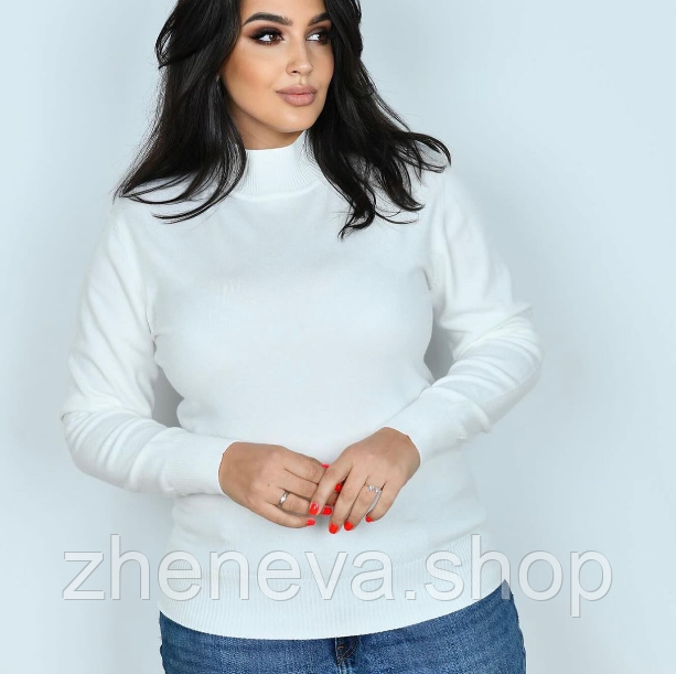 Гольф жіночий стильний теплий пів батал, комір-стійка, чудова якість, розмір 54-56, фото 1