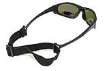 Окуляри поляризаційні BluWater Hydro Polarized (G-Tech™ blue) Anti-Fog, дзеркальні сині в чорній оправі, фото 4