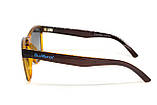 Окуляри поляризаційні BluWater Saltee Polarized (gradient gray), сірі з градієнтом лінзи в коричневій напівпрозорій оправі, фото 6
