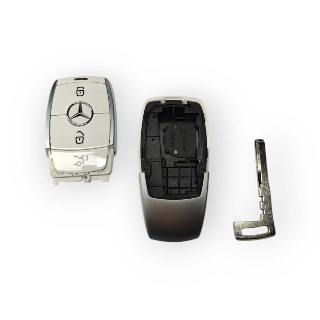 Корпус ключа Mercedes на 3 кнопки білий, W213