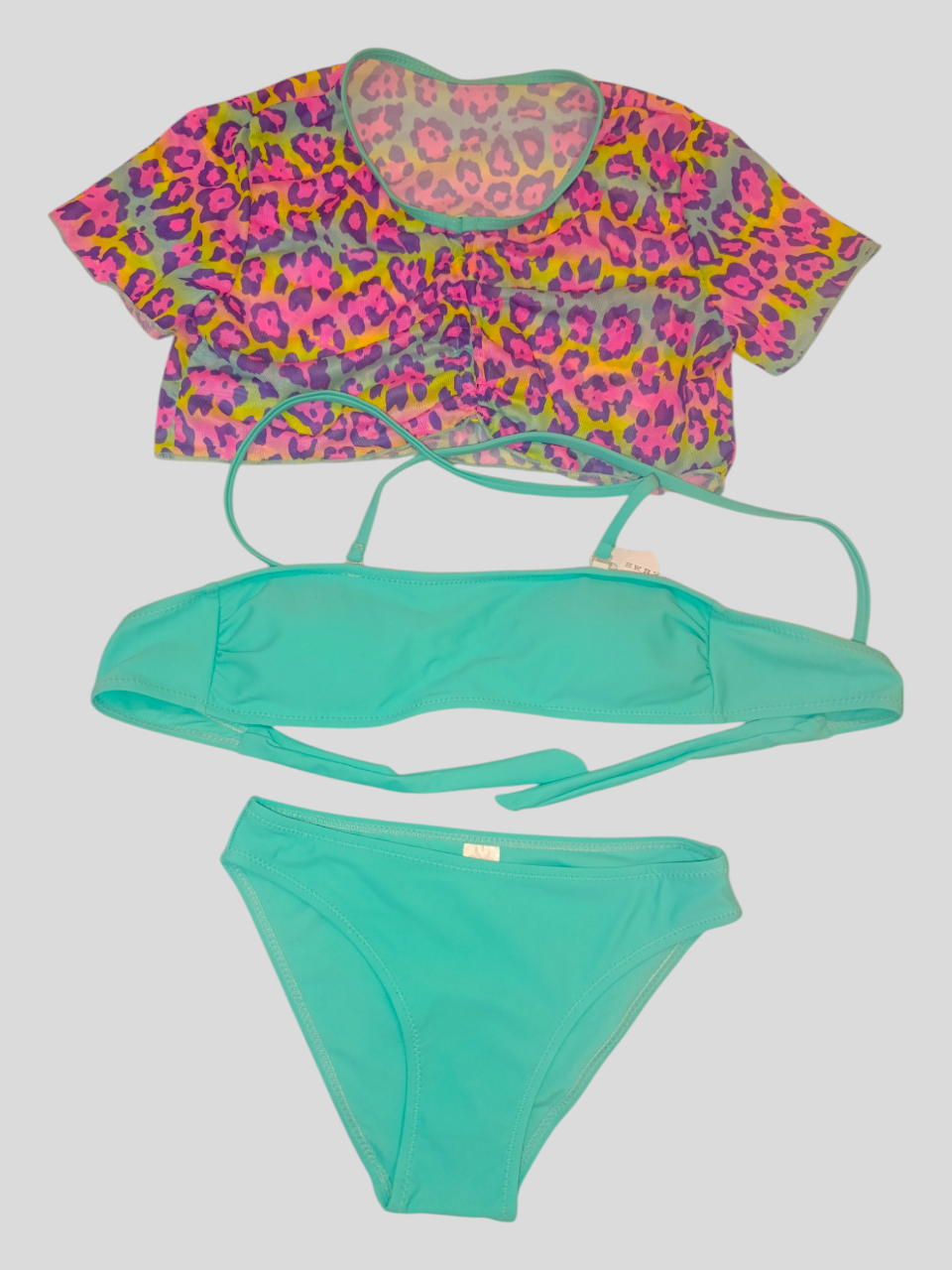 Купальник для девочек 1853 Fuba мята(В НАЛИЧИИ ТОЛЬКО 34 36 38 40 42 УКР р-ры )