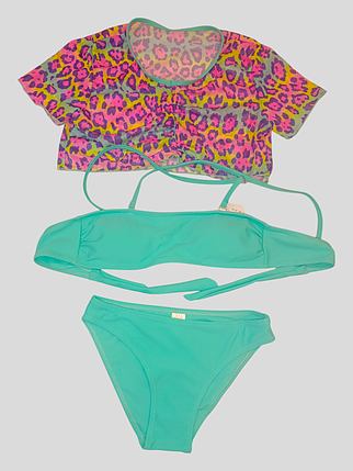 Купальник для девочек 1853 Fuba мята(В НАЛИЧИИ ТОЛЬКО 34 36 38 40 42 УКР р-ры ), фото 1