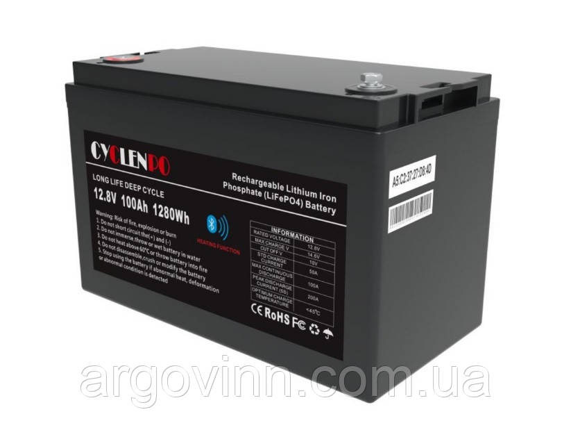 Літій-залізо-фосфатна батарея Cyclen 12.8V 100Аh