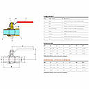 Кран для води посилений Bonomi Missuori DN 1" (ВН) латунний (Італія) 79570108, фото 4