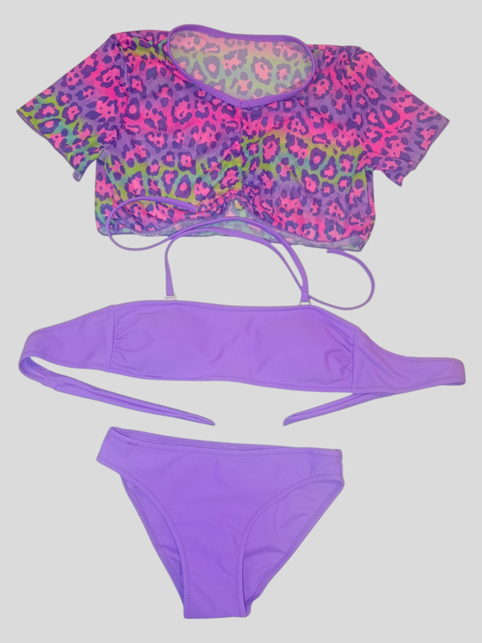 Купальник для девочек 1853 Fuba сиреневый(В НАЛИЧИИ ТОЛЬКО 34 36 38 40 42 УКР р-ры )