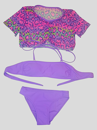 Купальник для девочек 1853 Fuba сиреневый(В НАЛИЧИИ ТОЛЬКО 34 36 38 40 42 УКР р-ры ), фото 1