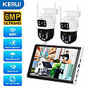 Wi-Fi комплект відеоспостереження Kerui N1008L-WF-KIT 2 камери 6MP. iCSee/XMeye, фото 2